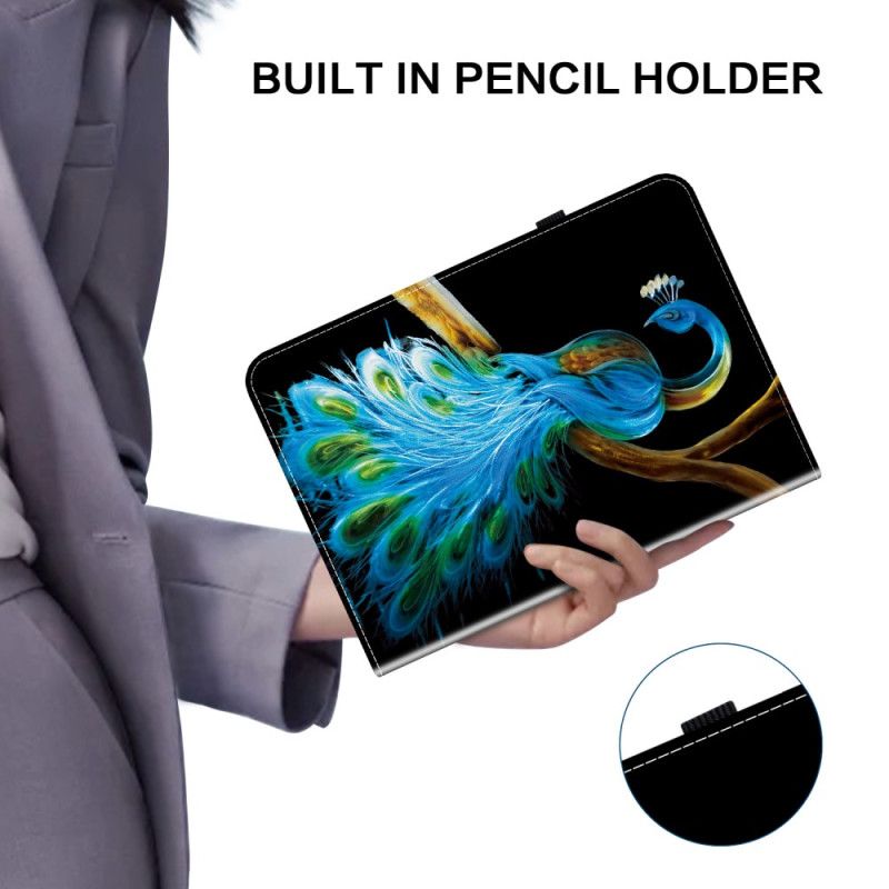 Case iPad (2025) Telefonfodral Påfågel