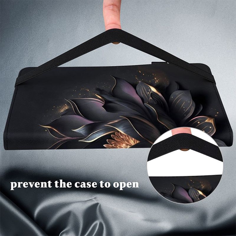 Fodral För iPad (2025) Svart Ros