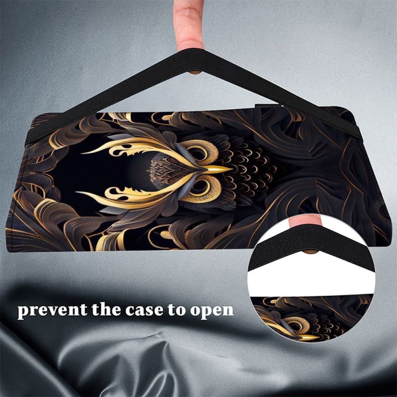 Fodral iPad (2025) Gyllene Uggla