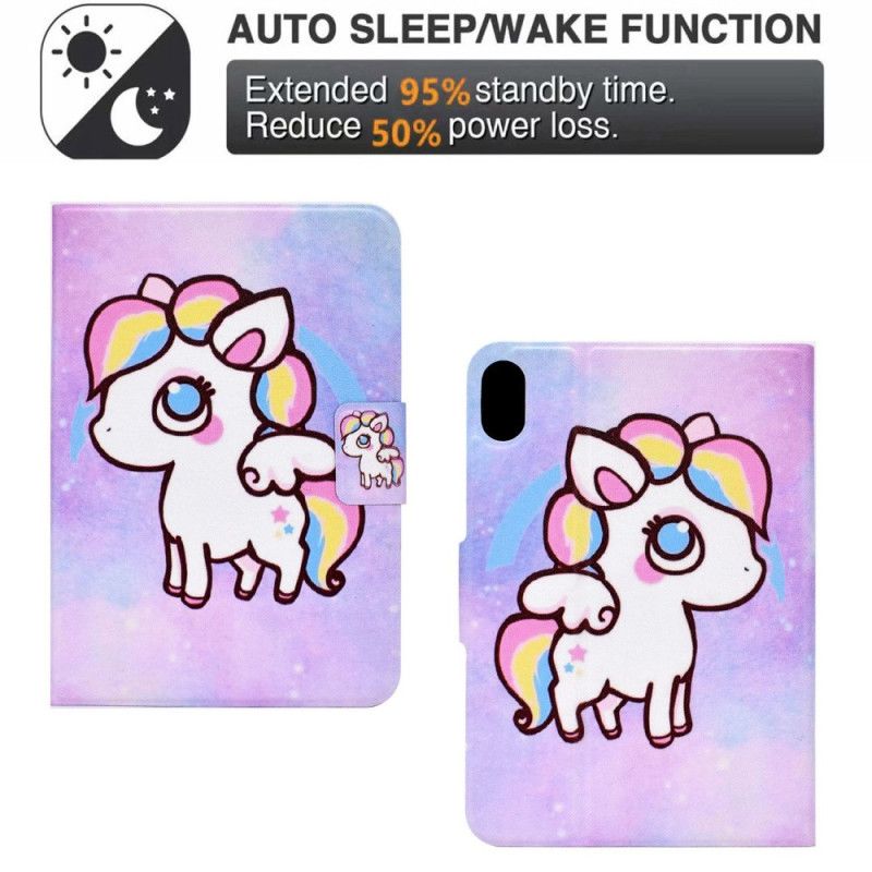 Fodral iPad (2025) Ritning Av Enhörning
