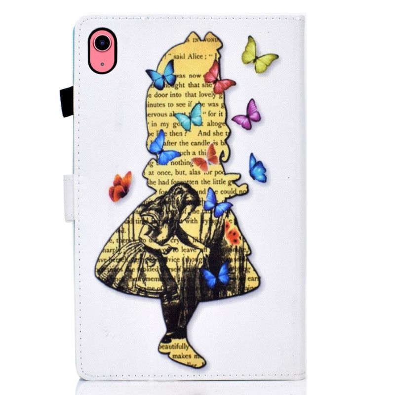 Läderskal Fodral iPad (2025) Fjärilsflicka