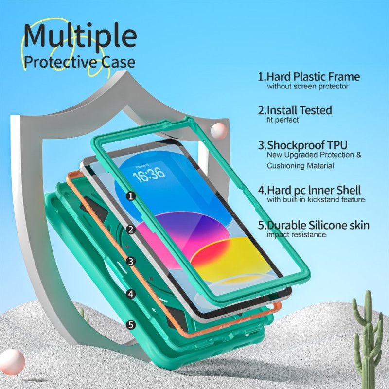 Skal För iPad (2025) Handtag Och Stativ För Barndinosaurier