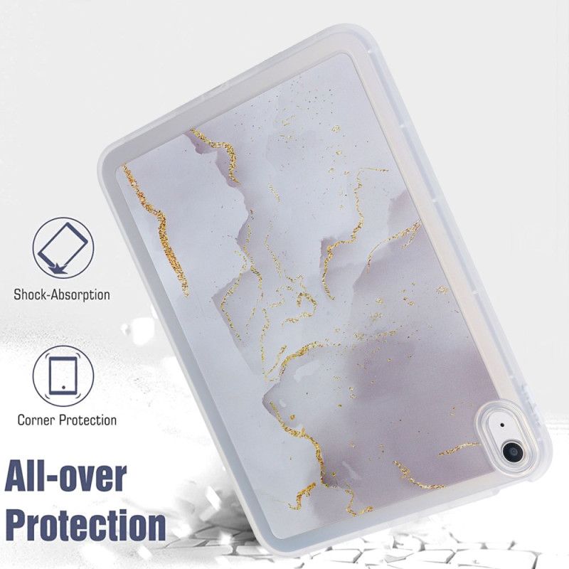 Skal För iPad (2025) Silikonmarmor Design