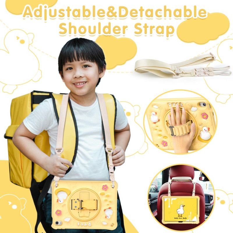 Skal iPad (2025) Ankstativ Och Axelrem För Barn