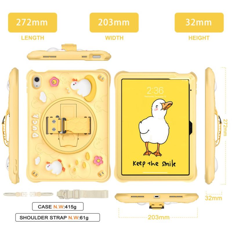 Skal iPad (2025) Ankstativ Och Axelrem För Barn