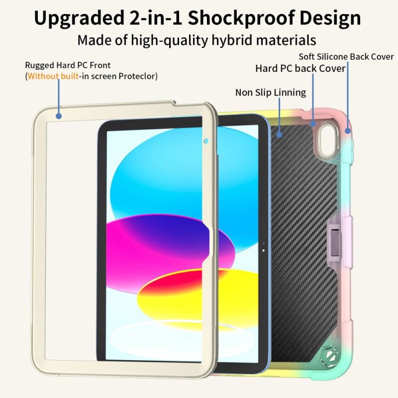 Skal iPad (2025) Slitstark Och Fjärilsaxelrem