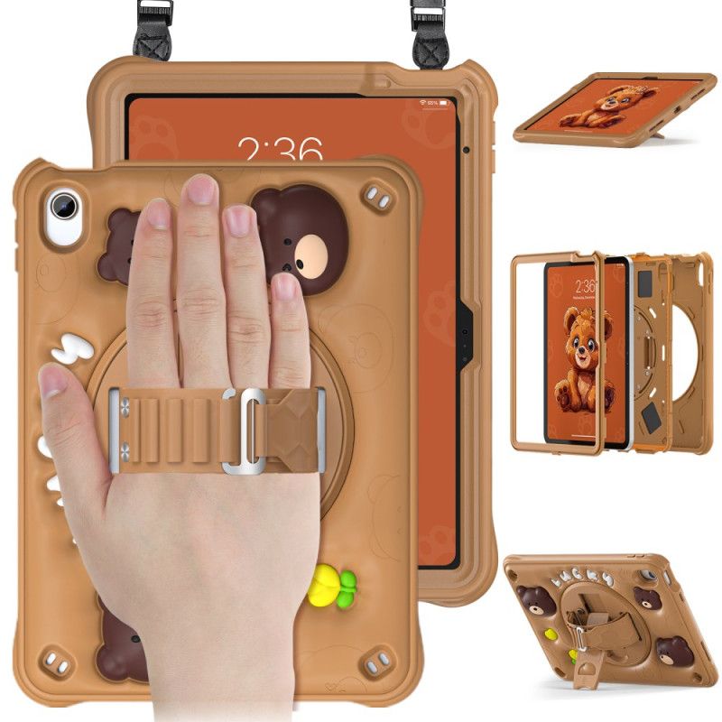 Skal iPad (2025) Telefonfodral Barnbjörnrem Och Axelrem