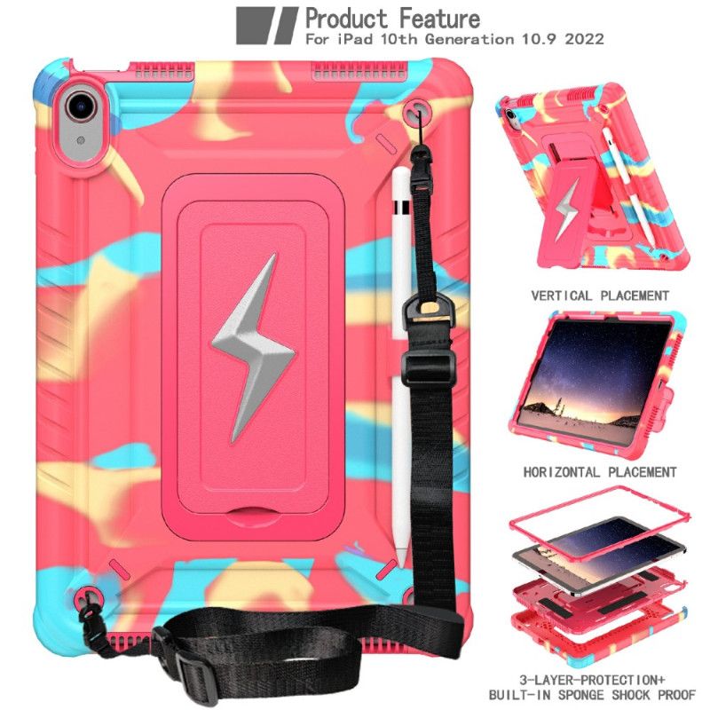 Skal iPad (2025) Trippelskydd Med Axelrem