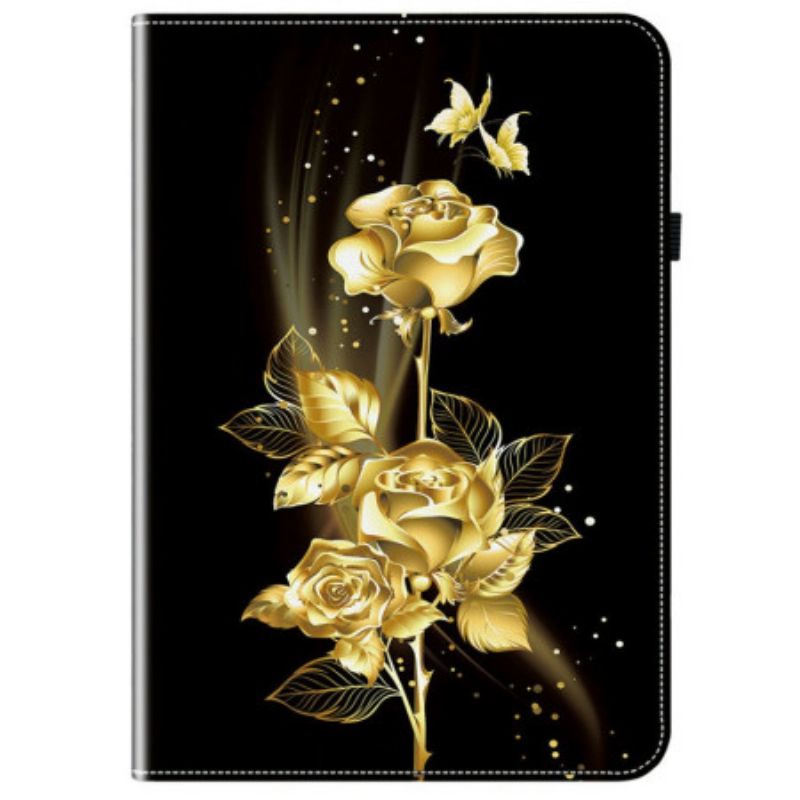 Fodral Xiaomi Pad 7 / 7 Pro Gyllene Rosor Och Fjärilar