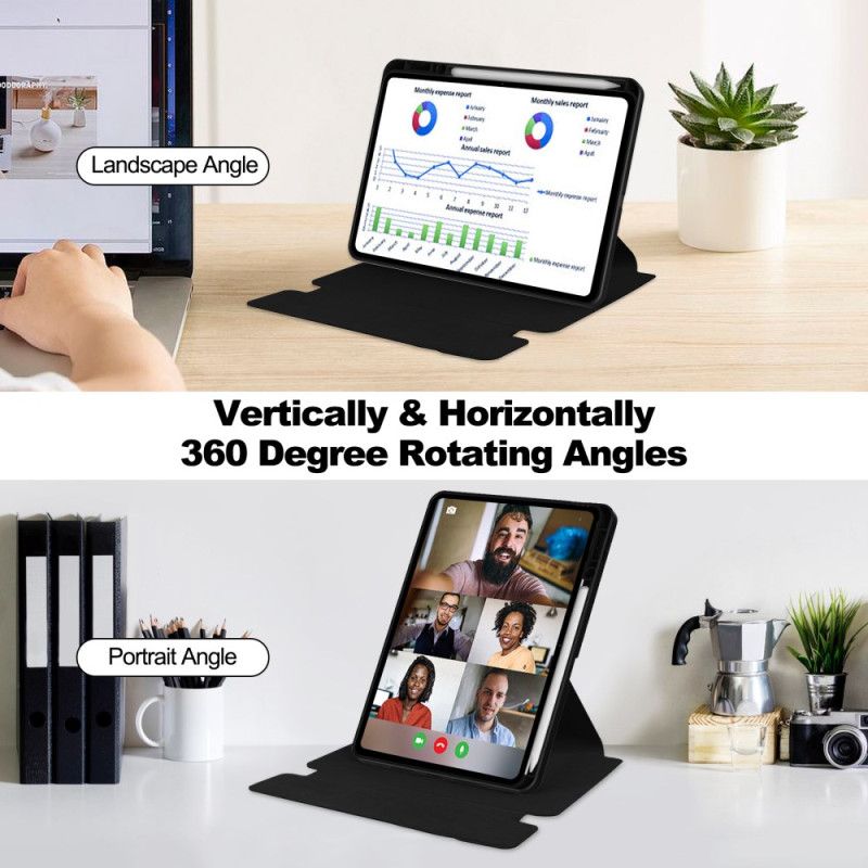 Fodral Xiaomi Pad 7 / 7 Pro Lädermodell Med Roterande Stativ