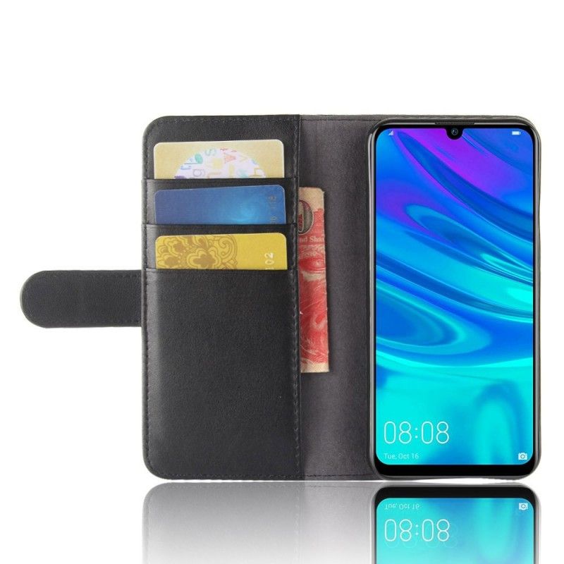Fodral Huawei P30 Lite Svart Delat Läder