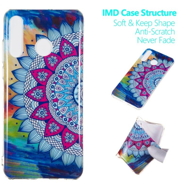 Skal för Huawei P30 Lite Fluorescerande Mandala