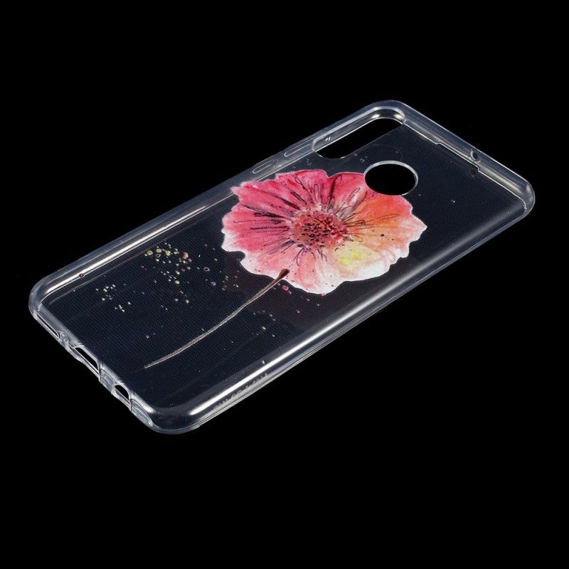 Skal för Huawei P30 Lite Transparent Vattenfärg Vallmo