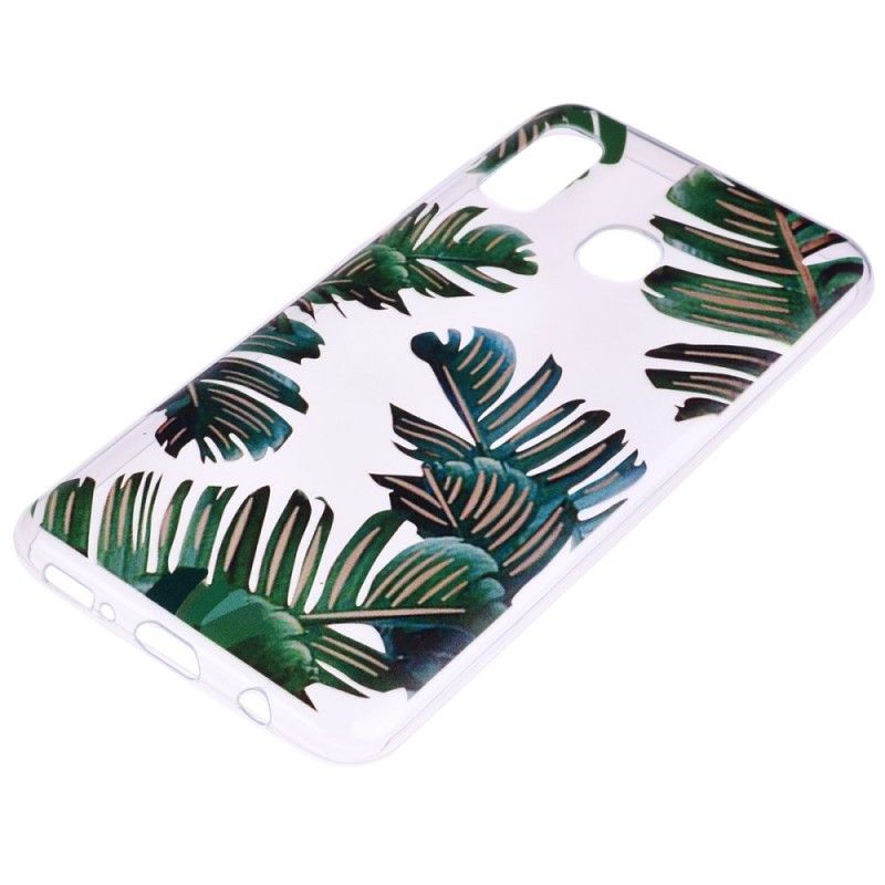 Skal Huawei P30 Lite Genomskinliga Gröna Blad