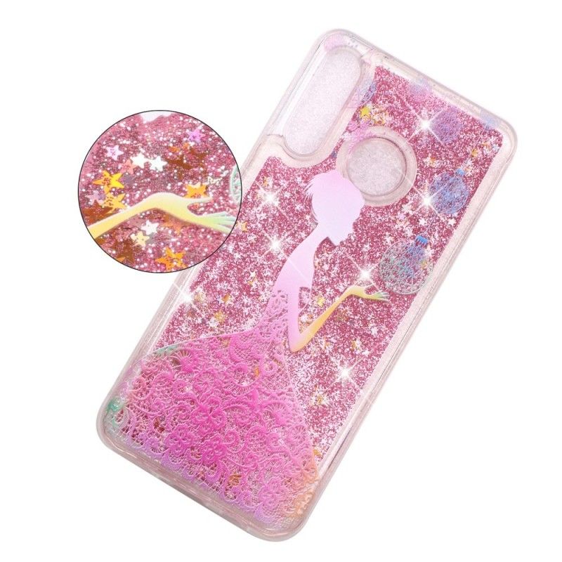 Skal Huawei P30 Lite Transparent Glitterklänning