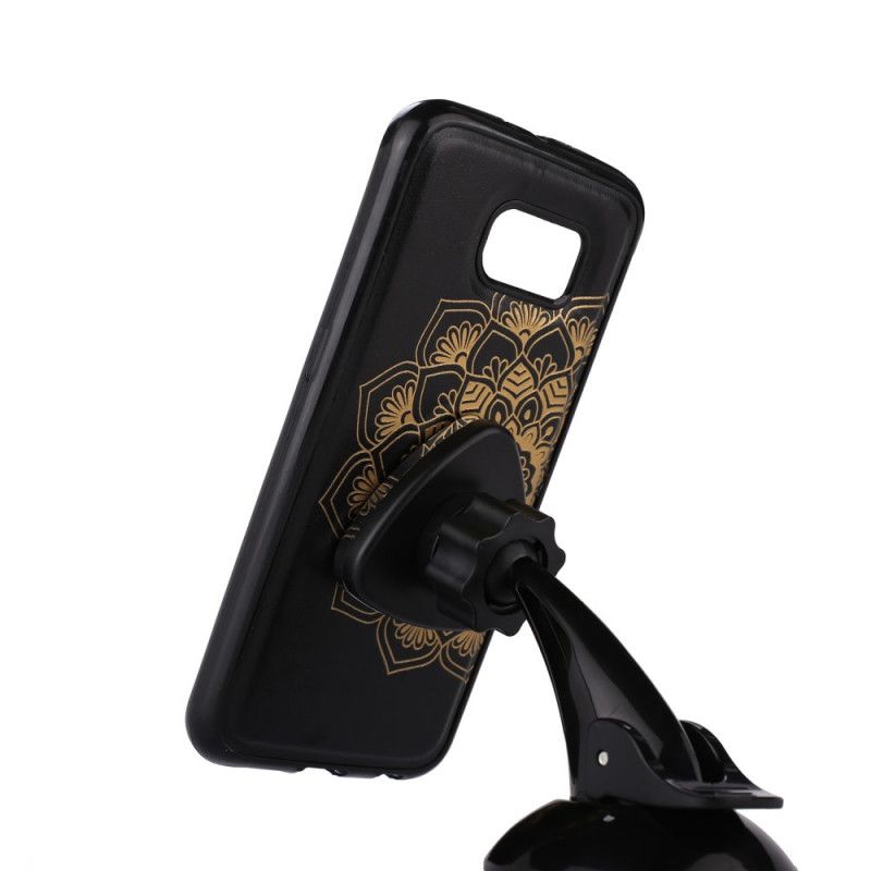 Fodral för Samsung Galaxy S7 Rose Gold Avtagbar Skalmandala