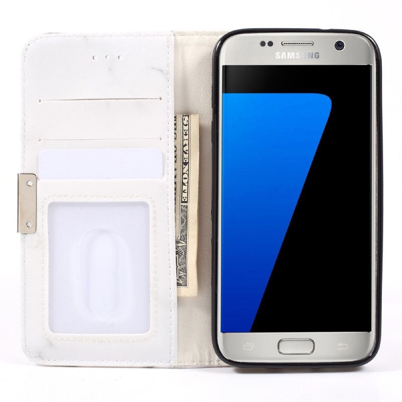 Folio-fodral Samsung Galaxy S7 Mobilskal Marmor