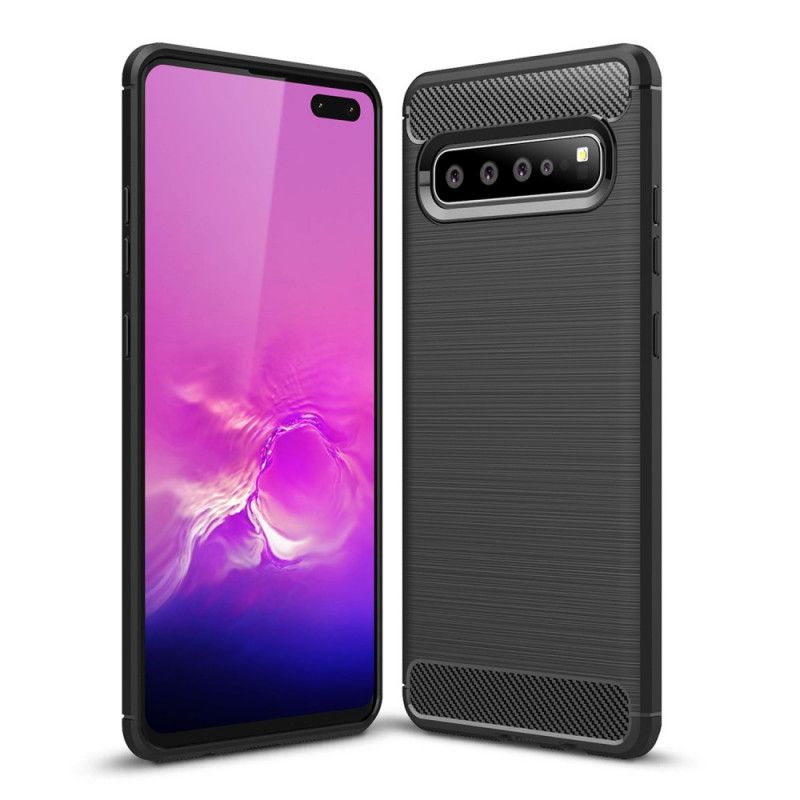 Skal för Samsung Galaxy S10 5G Svart Borstad Kolfiber