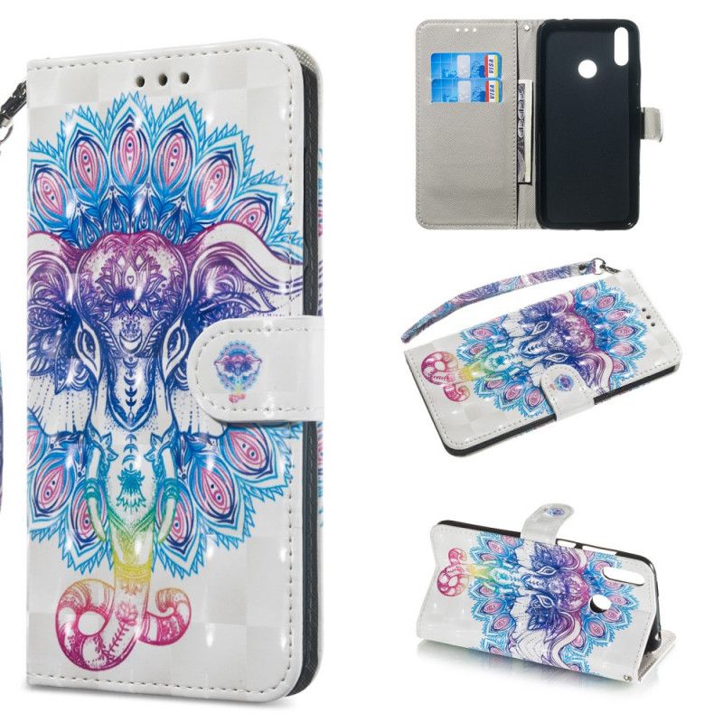 Fodral för Honor 8A Mandala För Elefantmönster