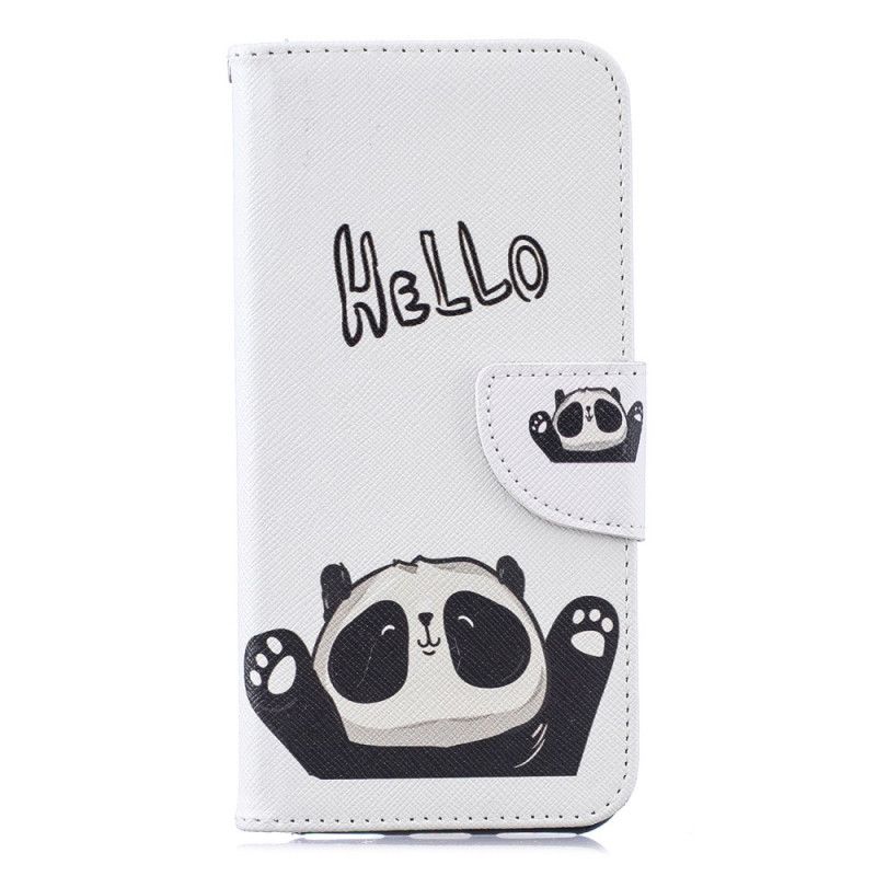 Skyddsfodral Honor 8A Panda Tryck Hej