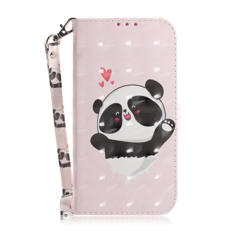 Fodral Xiaomi Mi A3 Pandakärlek Med Rem