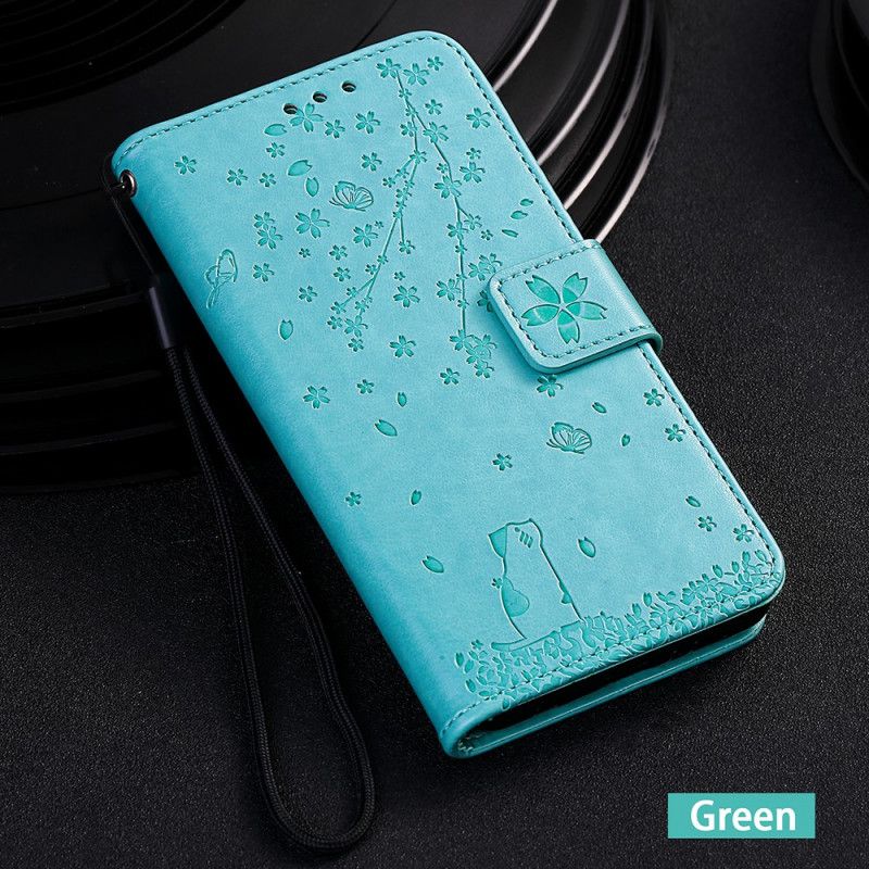 Läderfodral Xiaomi Mi A3 Grå Mobilskal Thong Reverie