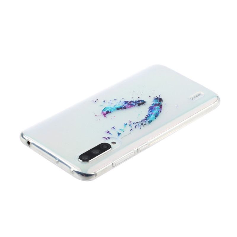 Skal för Xiaomi Mi A3 Genomskinliga Fjädrar