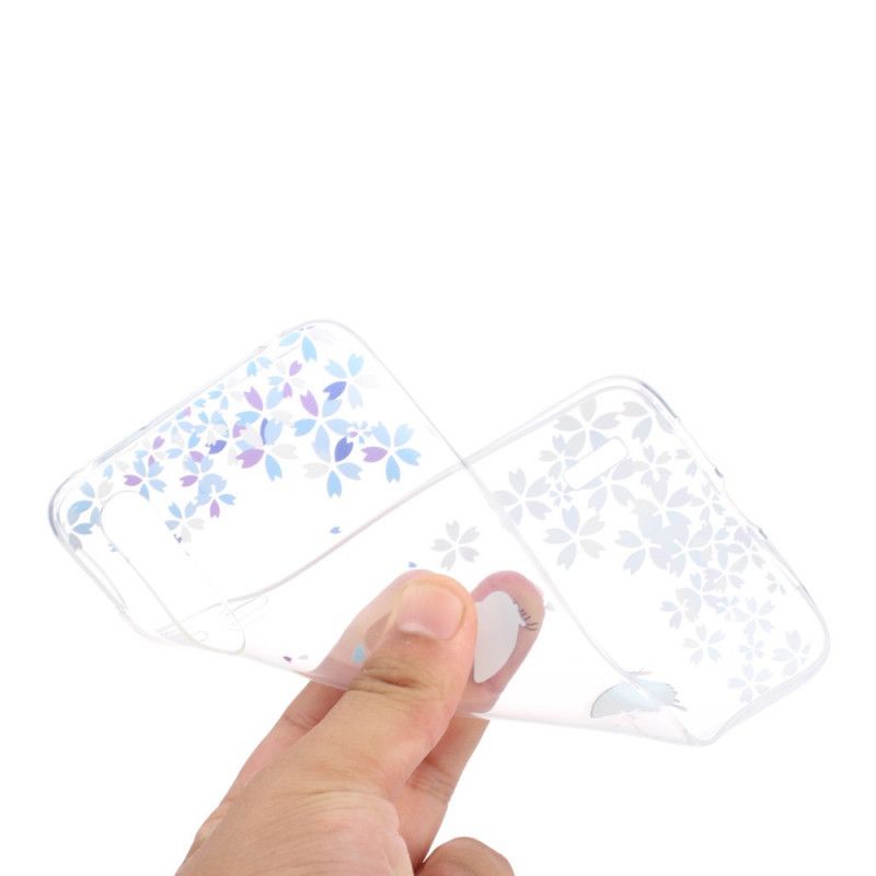Skal för Xiaomi Mi A3 Genomskinliga Fjärilar Och Blommor