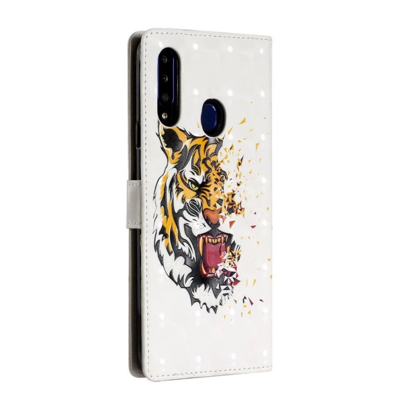 Fodral för Samsung Galaxy A20s Magisk Grym Tiger