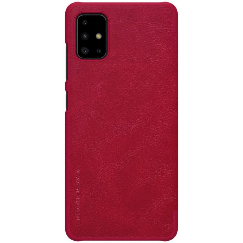 Folio-fodral för Samsung Galaxy A51 Svart Nillkin Qin-Serien