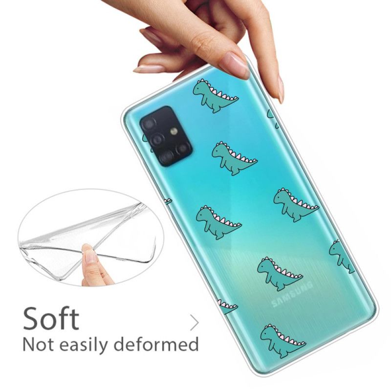 Skal för Samsung Galaxy A51 Dinosaurier