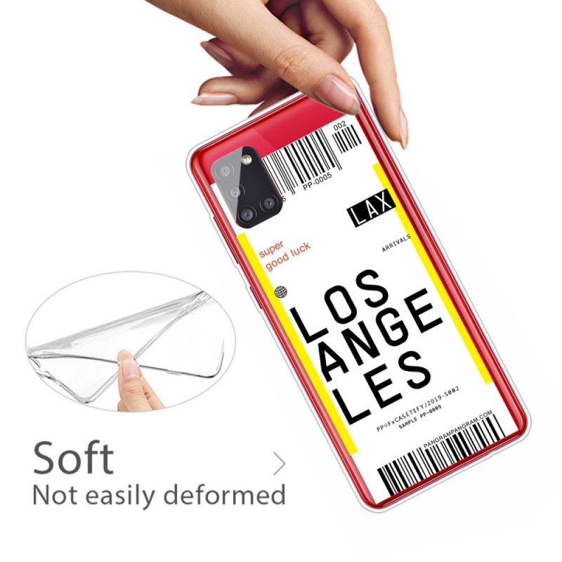 Skal Samsung Galaxy A51 Boardingkort Till Los Angeles