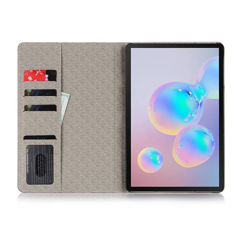 Fodral Samsung Galaxy Tab S6 Svart Krokodilstruktur