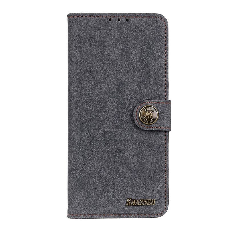 Fodral för Sony Xperia 10 II Svart Retro Khazneh Delat Konstläder