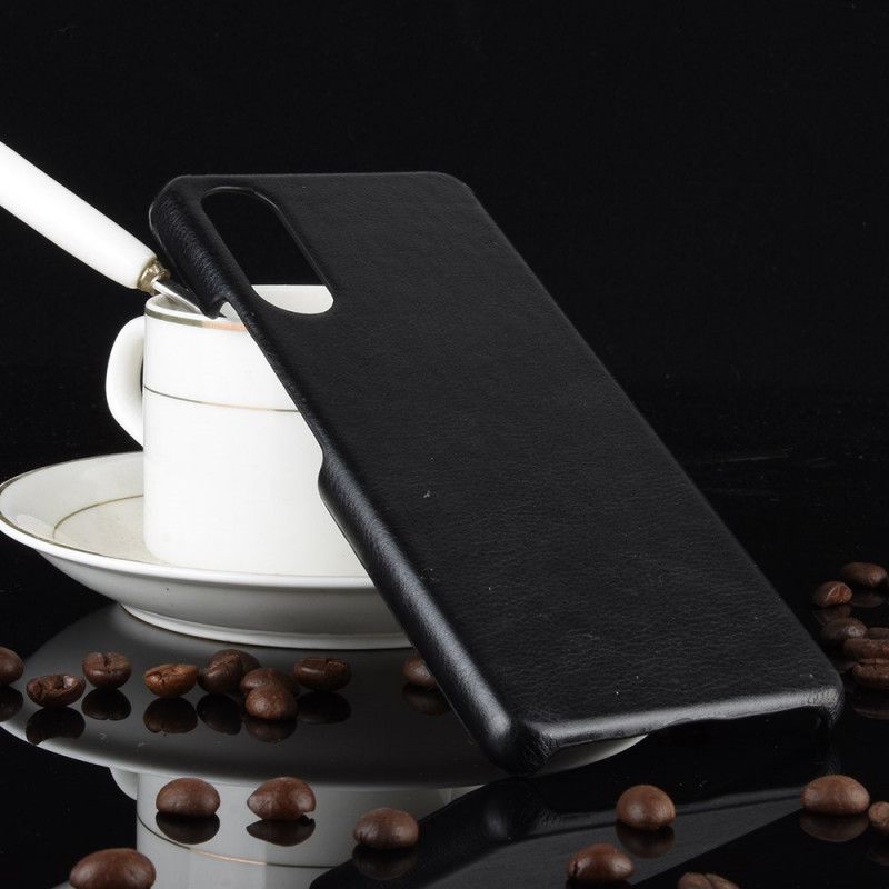 Skal för Sony Xperia 10 II Svart Lychee-Effekt