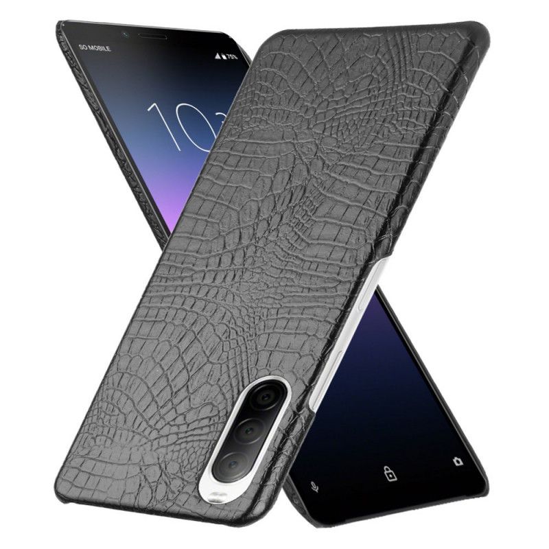 Skal Sony Xperia 10 II Svart Krokodilhudeffekt