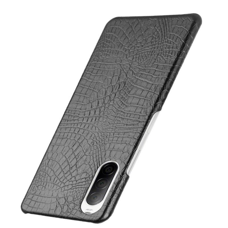 Skal Sony Xperia 10 II Svart Krokodilhudeffekt