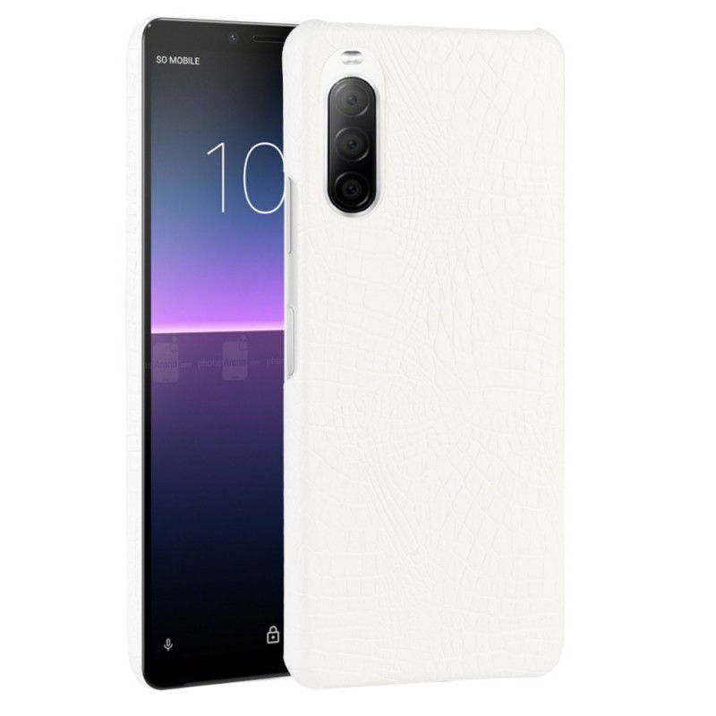 Skal Sony Xperia 10 II Svart Krokodilhudeffekt