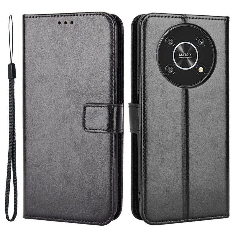 Fodral Honor Magic 4 Lite 5G Litchi Konstläder