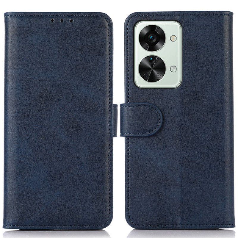 Fodral OnePlus Nord 2T 5G Klassisk Läderstil
