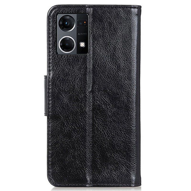 Fodral Oppo Reno 7 Nappa Split Läder