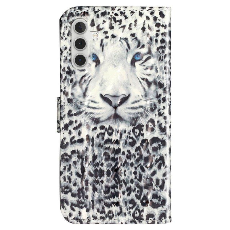 Fodral Samsung Galaxy A14 / A14 5G Med Kedjar Strappy Leopard