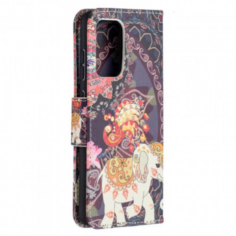 Fodral Samsung Galaxy A52 4G / A52 5G / A52s 5G Etniska Elefanter Mandala