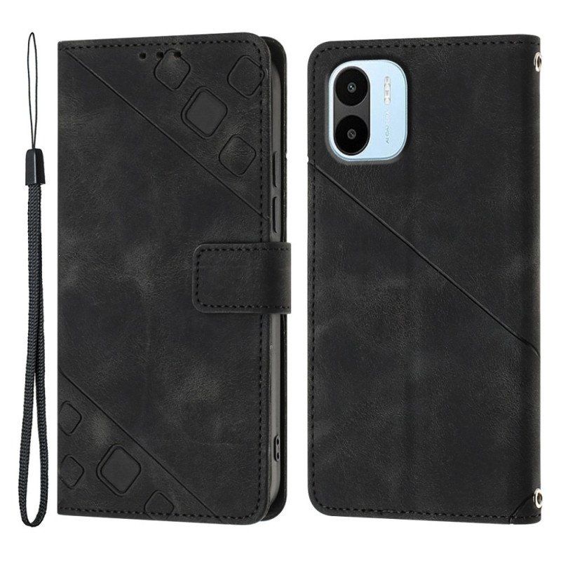 Fodral Xiaomi Redmi A1 Med Kedjar Strappy 70-talsstil