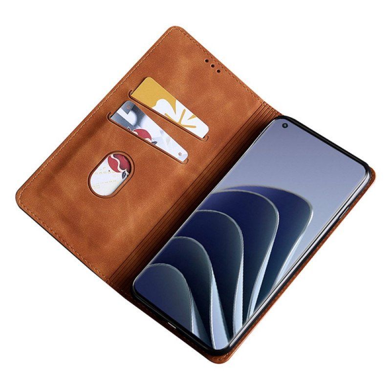Folio-fodral OnePlus 10 Pro 5G Läderfodral Läder Styling