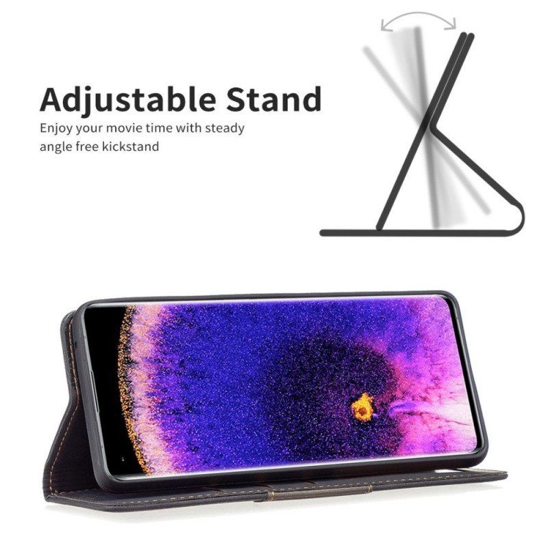 Folio-fodral Oppo Find X5 Pro Läderfodral Binfen Färg
