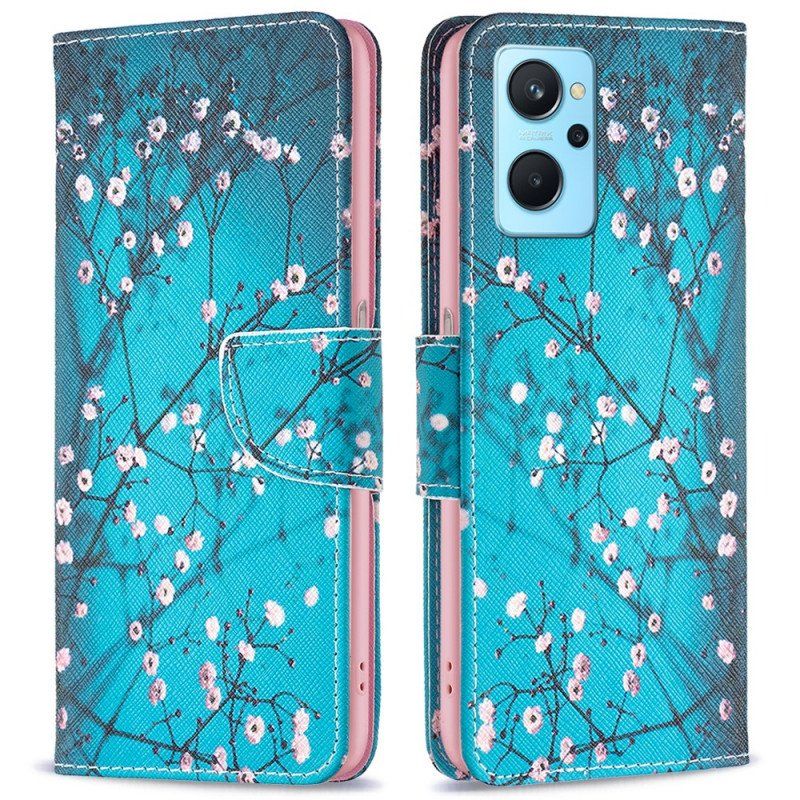 Folio-fodral Realme 9i Körsbärsblom