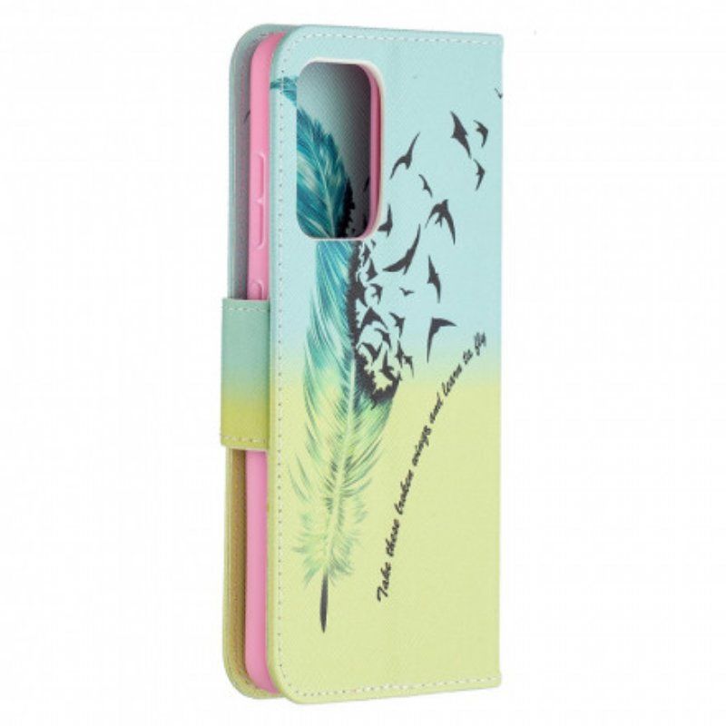 Folio-fodral Samsung Galaxy A52 4G / A52 5G / A52s 5G Lära Sig Att Flyga