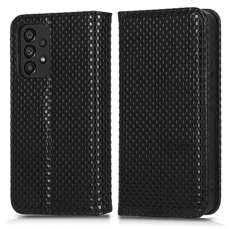 Folio-fodral Samsung Galaxy A53 5G Läderfodral 3d-struktur