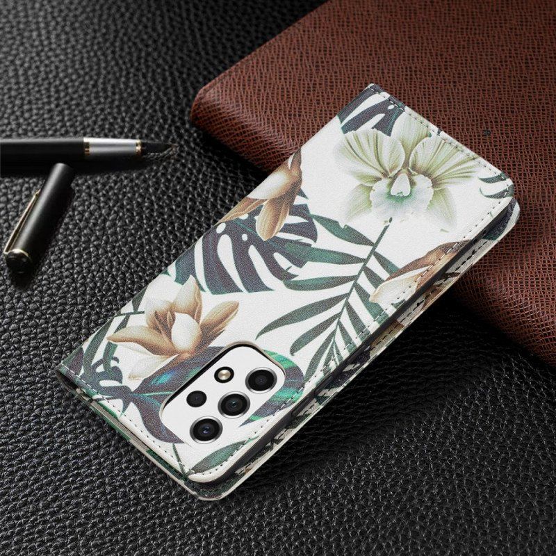 Folio-fodral Samsung Galaxy A53 5G Läderfodral Löv